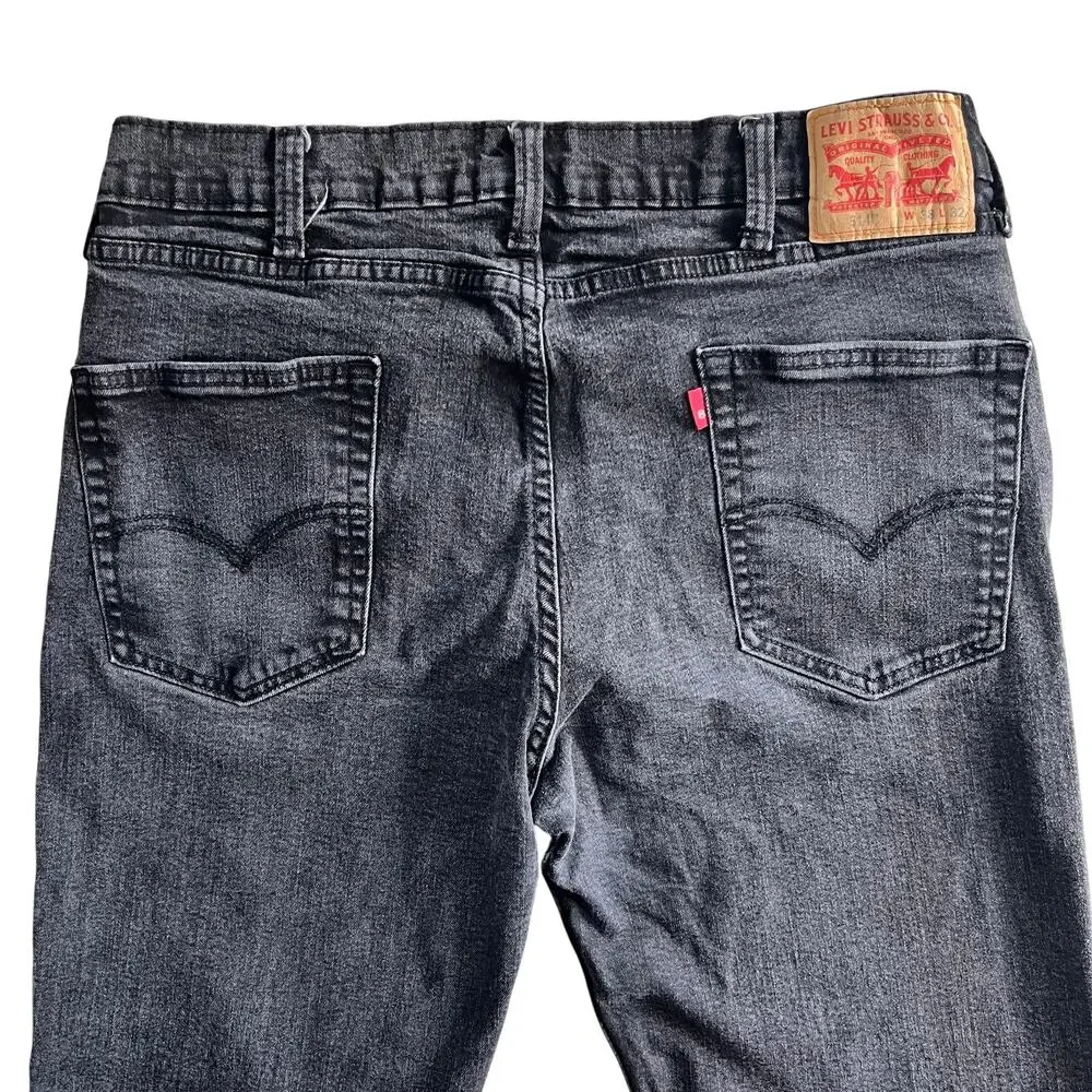 Levi’s 511 Slim Fit Jeans Black Denim Stretch Men’s 31x30 - Picture 3 of 12